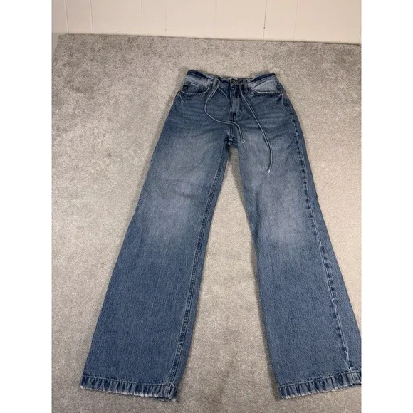 kancan wide leg drawstring jeans 3/25 - Picture 2 of 9